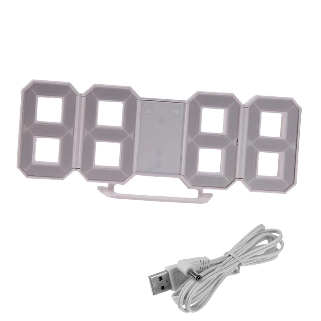 

Digital Clock Alarm Watch Large Number Multi-Functional 24 /12-Hour Display