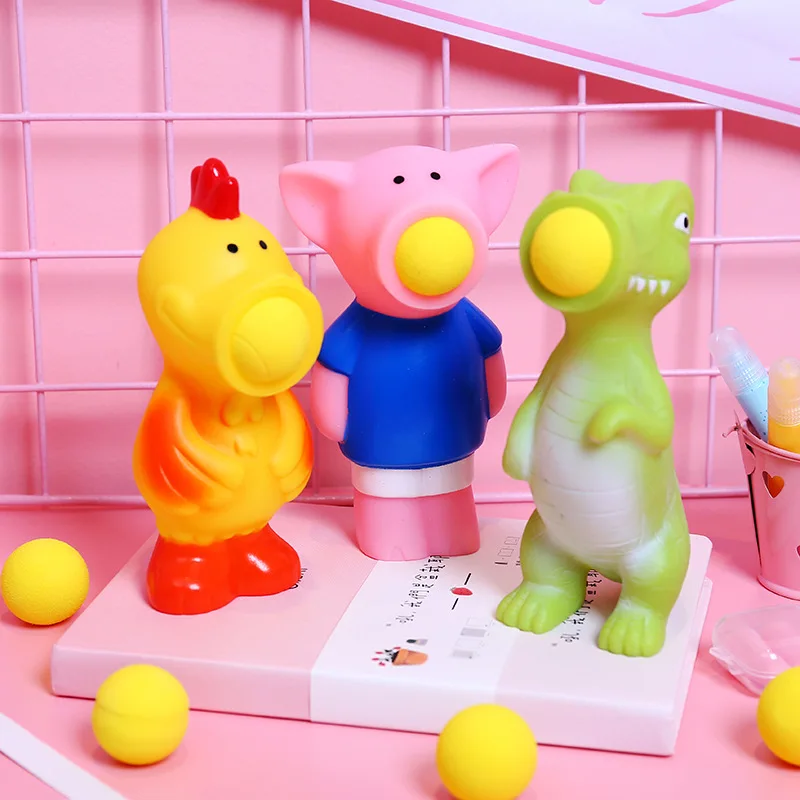 Сжимающий Поппер в виде единорога смешанный бластер запускающий мяч для