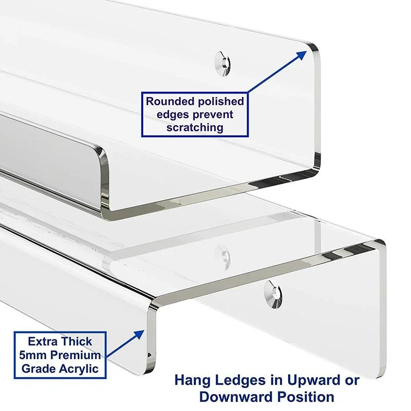 Прозрачная акриловая невидимая настенная Книжная полка для детей детской