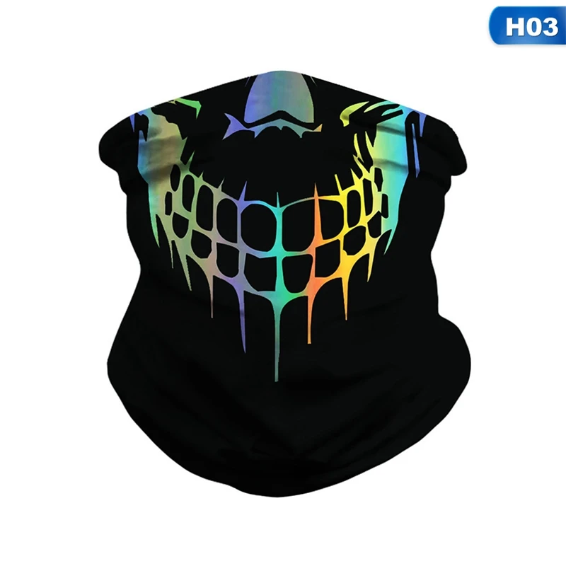 

1 Pc Halloween Skull Seamless Balaclava Scarf Magic Scarf Headwear Sports Bandanas Men Cycling Hiking Scarf Neck Gaiter