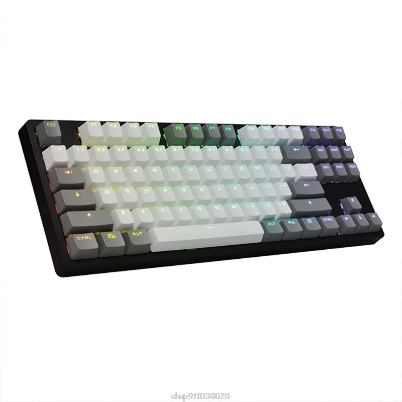 

Mini Keycap Wired Bluetooth Wireless Dual Mode 87 Key RGB Mechanical Keycap Kailh BOX Switch For Tablet Keyboard Ja20 Dropship