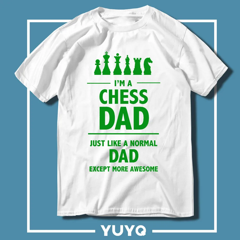 Новая мужская футболка модная бесплатная доставка I'm A Chess Dad новые крутые топы