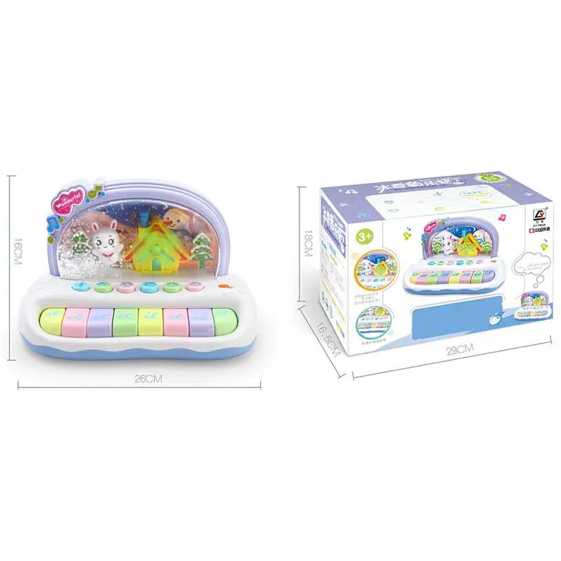 

Baby Kids Piano Musical Instrument Toy Infant Music Educational Toys with Sound and Light Music Early Learning Aids