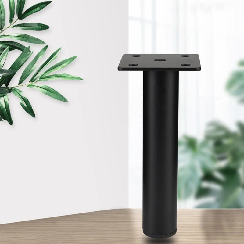 

4pcs Black Furniture Feet Cabinet Cupboard Leg Coffee Table Foot Legs for Metal Furniture Sofa Leg Feet for Desk Dresser Foot