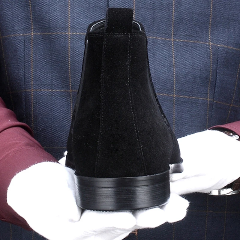 Новинка мужские повседневные ботильоны Челси ручной работы из натуральной кожи