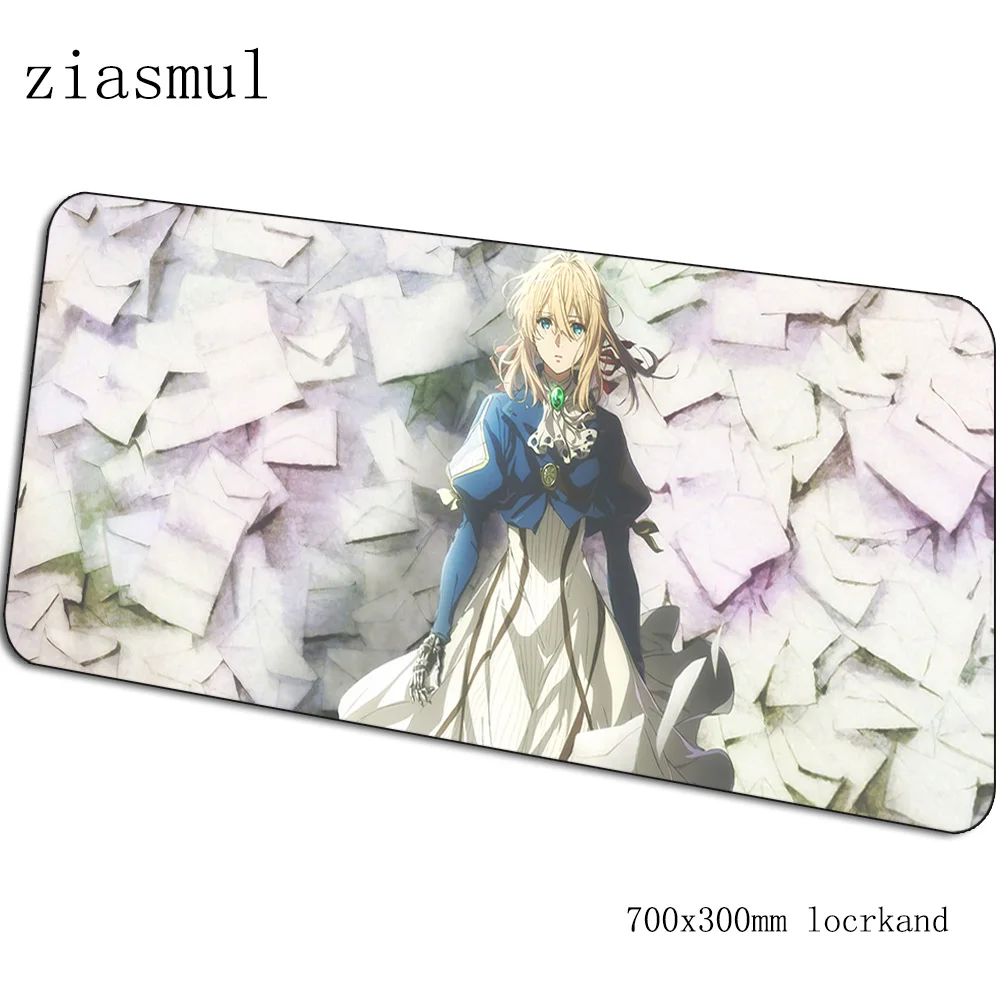 Violet evergarden коврики 700x300x3 мм Высококачественный игровой коврик для мыши большая клавиатура Коврик для мыши милый ноутбук аксессуары для геймеров коврик для мыши - Цвет: pattern 6