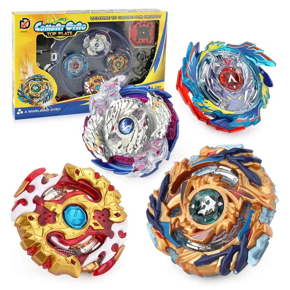

2022 NEW Bey Battle Blade Boys Toys Gift Spinning Tops GT Burst Turbo Metal Fusion Bay Blade with Arena & Launcher Set