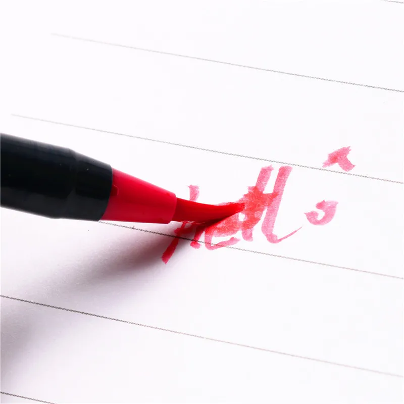 20 Цвета Краски щетка ing набор мягких ручек кистей акварельные Маркеры Ручка