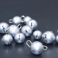 8pcs 2g round fishing sinkers bait jig crank hook drops metal lure weights fishing accessories