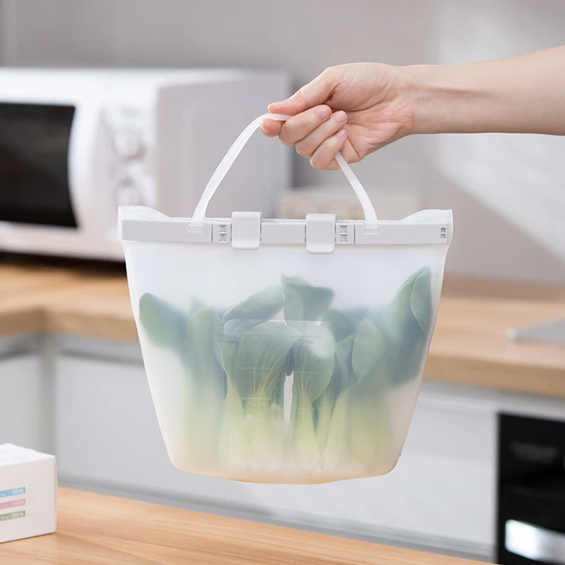 

Household Silicone Fresh-keeping Bag Thickened Sealed Special Refrigerated Food Bag Self-sealing Refrigerator Storage Bag