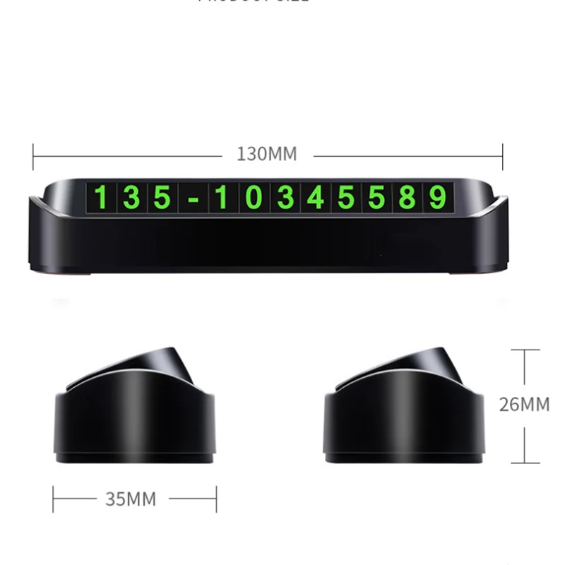 Автомобильный Стайлинг карточка с телефоном для временной парковки номерного