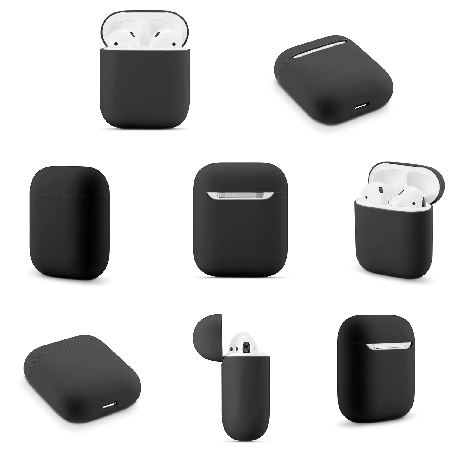 Мягкий силиконовый чехол для наушников Apple Airpods 1 2 защитный беспроводных Bluetooth
