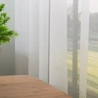 Оконные шторы из тюля белого и серого цветов для гостиной, спальни, современные занавески из органзы, сплошные шторы