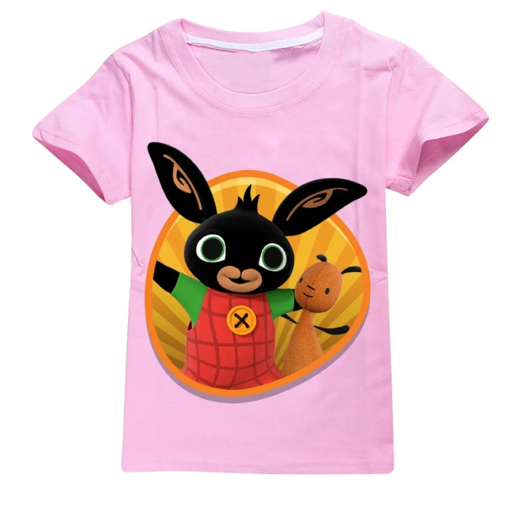 

New Rabbits Bing Cosplay T-shirt Pullover Cotton Leisure Fashion Kids Boys Girls Tops birthday gift 2021 Summer Clothes For Kids
