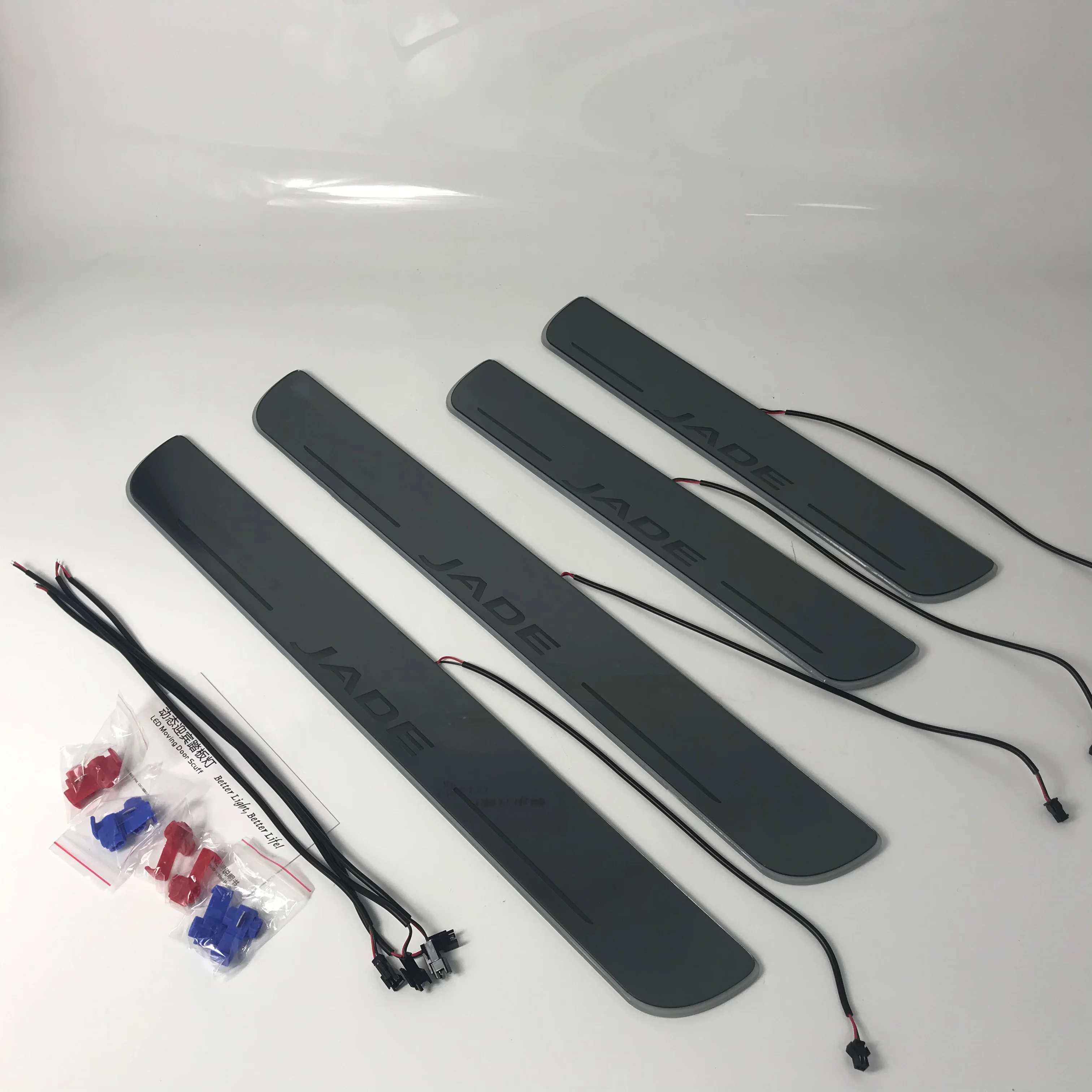 

Led moving door scuff for Honda Jade special-purpose ynamic door sill plate welcome lamp lining overlay Flow/fixed light