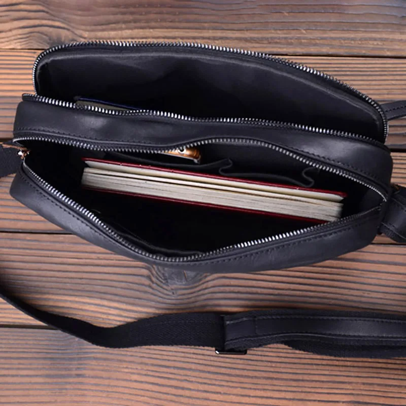 AETOO Leather handmade men's bags head leather slant edifer casual postman large-capacity shoulder |