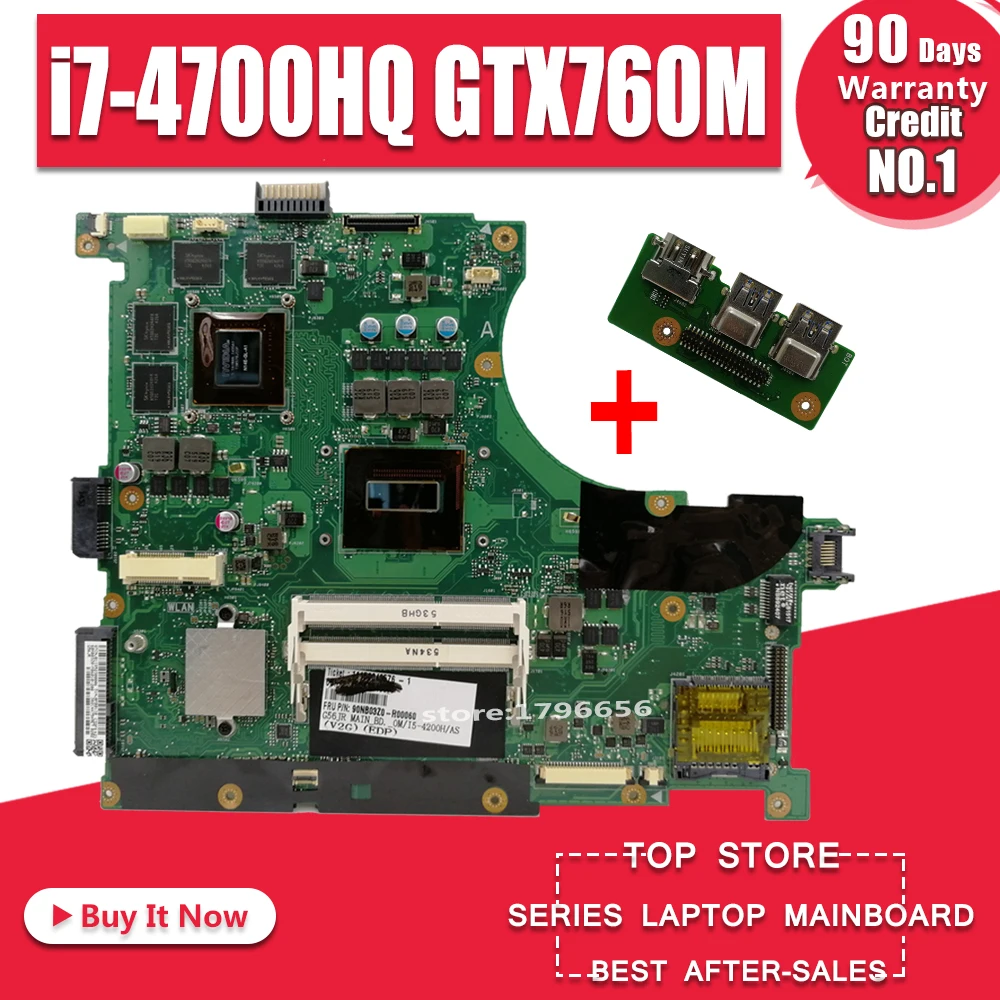 Отправка платы+ N56JR материнская плата i7-4700HQ GTX760M для ASUS G56J N56J G56JR материнская плата для ноутбука N56JR материнская плата N56JR