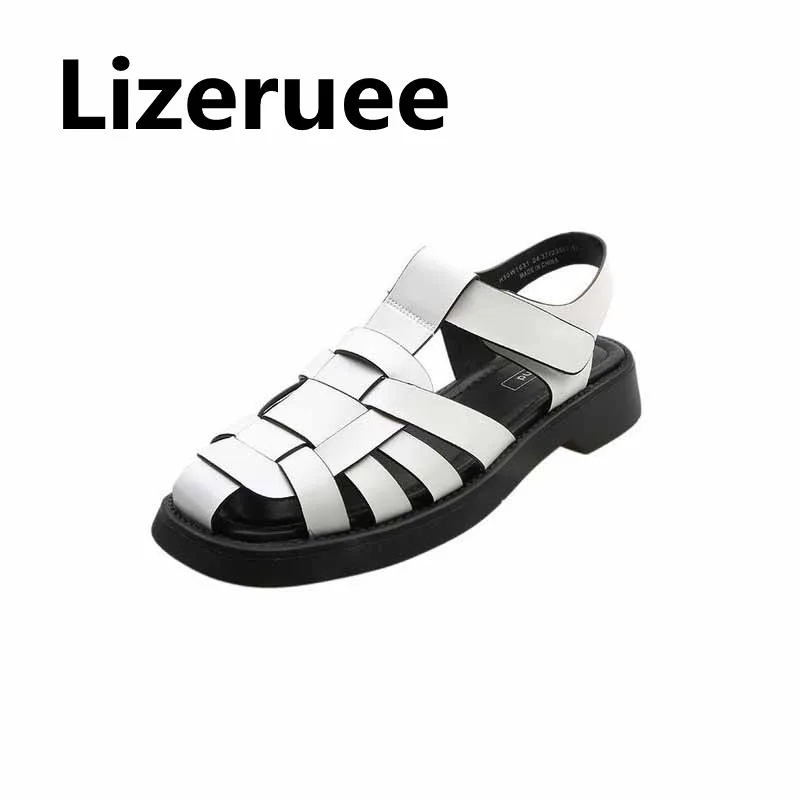 

Summer Women New 2021Casual Shoes Slippers Rome Retro Thick Bottom Round Toe Holiday Sandals Beach Comfortable Platform