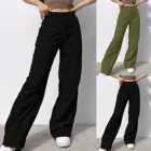Винтажные джинсы, мешковатые рваные прямые широкие джинсы, женские эстетические повседневные брюки-бойфренды с высокой талией, однотонные джинсовые брюки T5