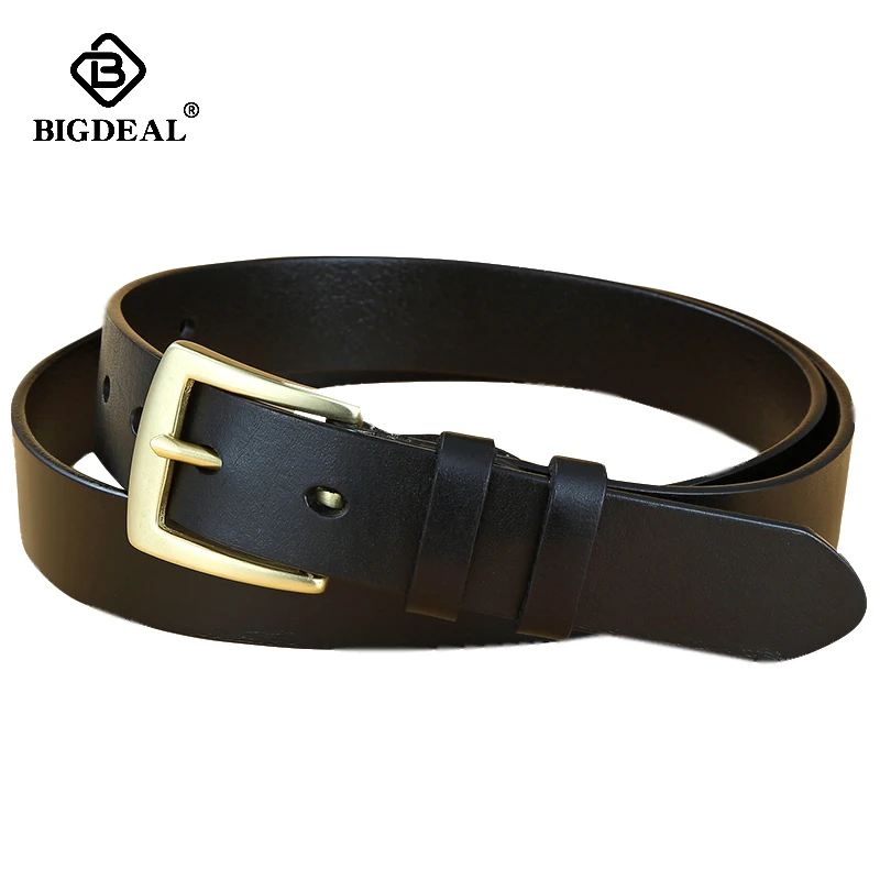 Модный женский ремень из натуральной воловьей кожи однотонные латунные ремни с