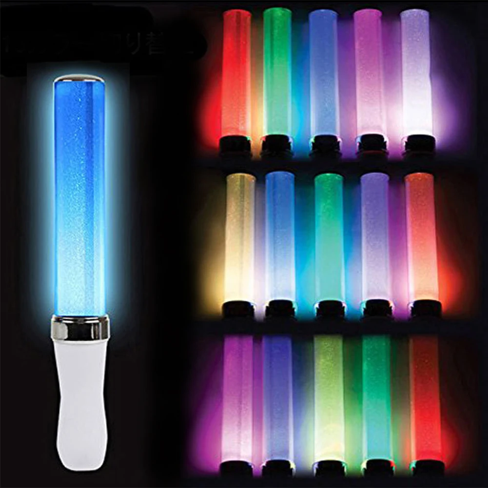 

15-Colors Change LED Glow Celebration Home Light Stick Party Wedding Battery Powered Fluorescent Camping Vocal Concerts Decor