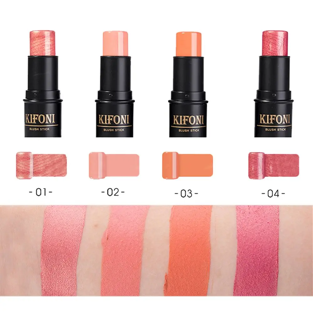 4 цвета Запеченные Румяна Косметические румяна Палетка корректоров лица крем для