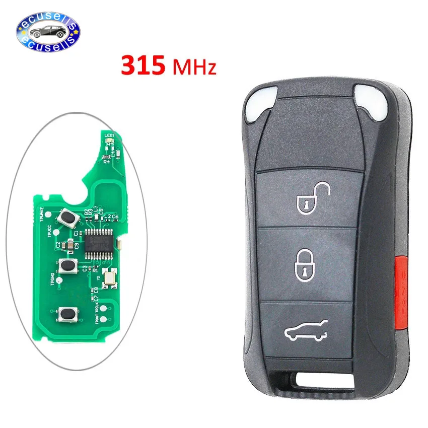 3 + 1 кнопочный пульт дистанционного управления брелок 4 кнопки 315 МГц для Porsche Cayenne