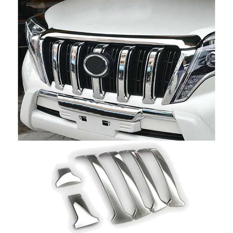 Передний бампер полоски решетки Бампер протектор планки для Toyota Land Cruiser 150 Prado LC150