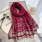 Однотонный простой хлопковый женский шарф бандана длинный теплый осенне-зимний головной платок мусульманские мягкие шарфы шаль Хиджаб фуляр 2021 дизайн