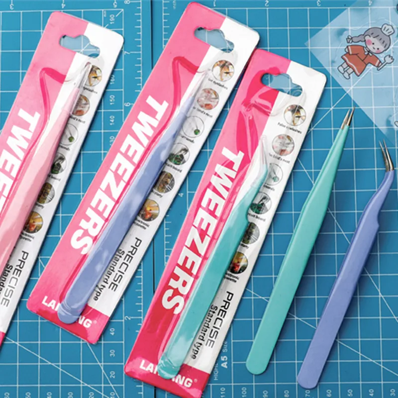 

Macaron Color Multifunctional Hand Account Tool Tweezers Masking Tape Stickers Gadgets Bullet Journaling Accessories Stationery