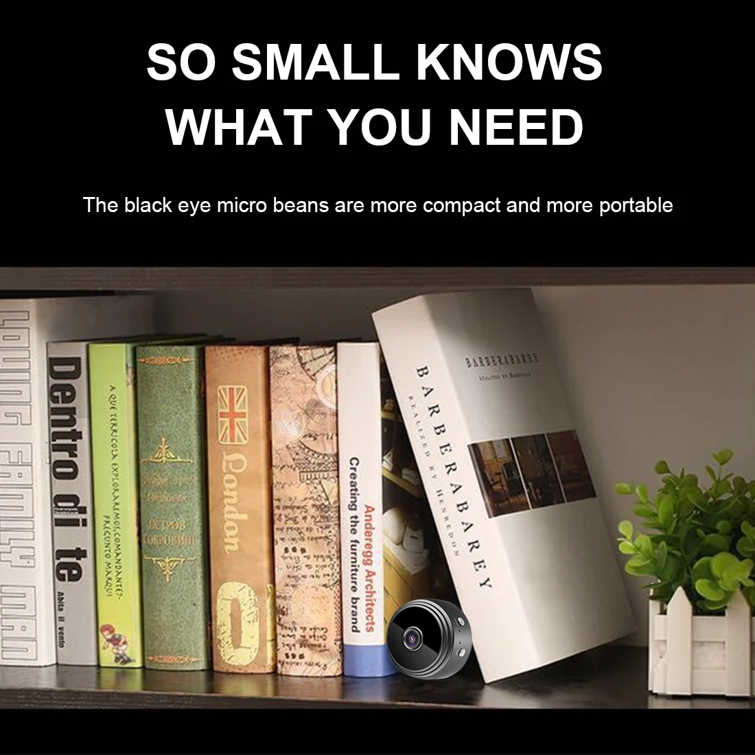 Беспроводная мини камера A9 1080P домашняя видеонаблюдения ИК с датчиком движения и