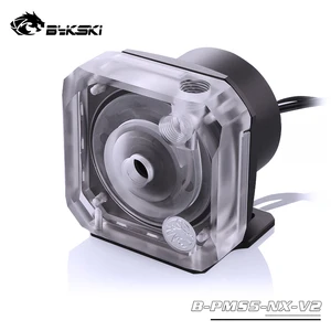 Система водяного охлаждения Bykski PWM, автоматическая помпа для контроля скорости, максимальный поток 1100 лч, совместимая с насосом D5, 5 цветов, B-PMS5-NX с крышкой