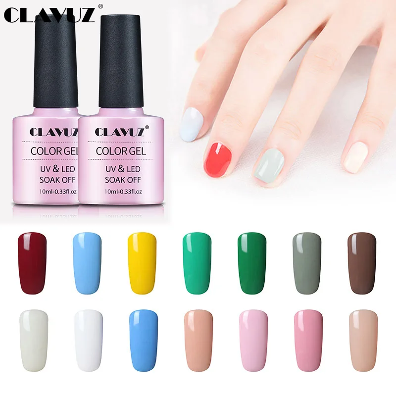 CLAVUZ 10 мл Один Шаг Гель лак для ногтей без необходимости основа верхнее покрытие