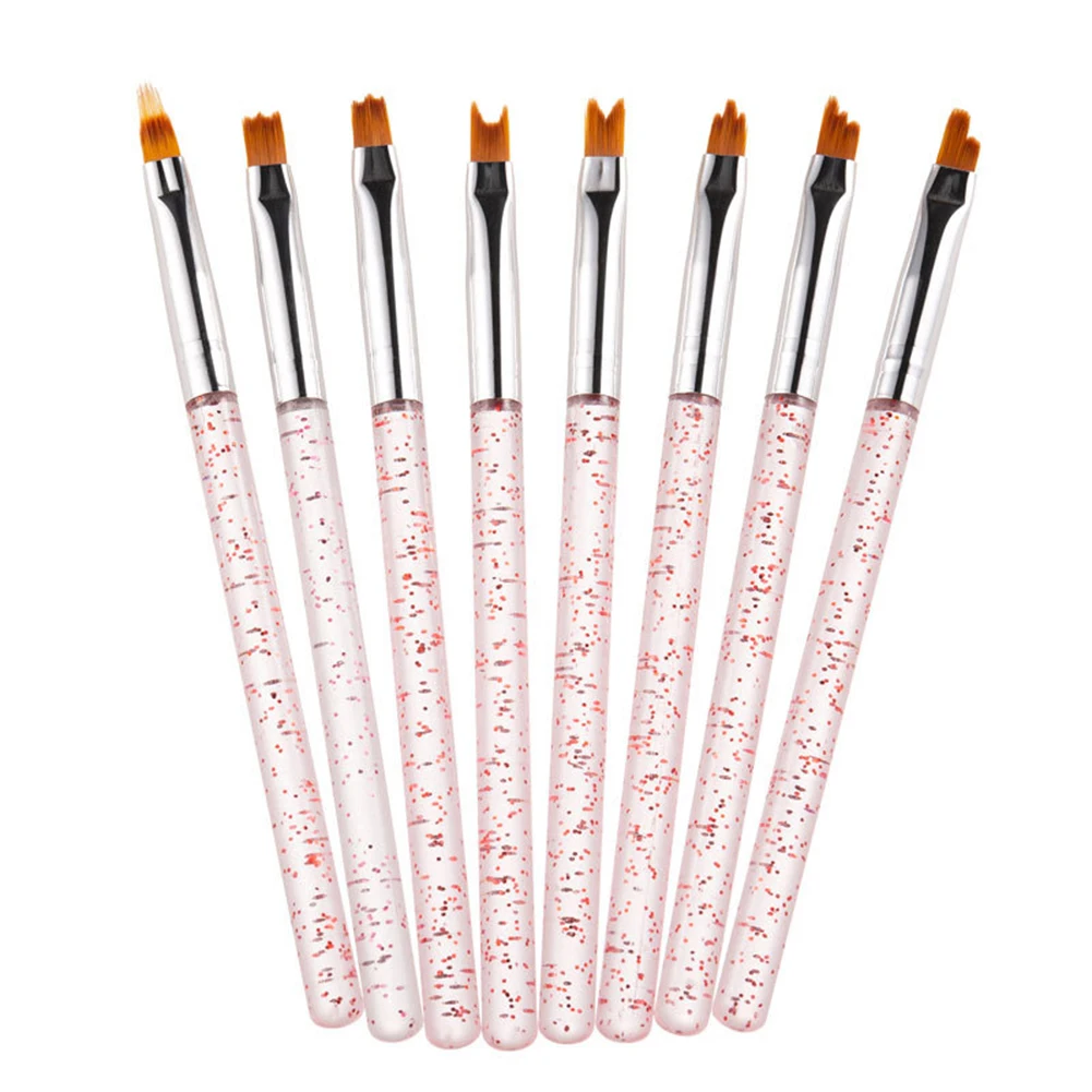 

8pcs Flower Nail Art Brush Pen Gel UV Nail Painting Design Flower Drawing Pen MH88
