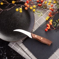 solid wood handle stainless steel fruit knife paring knife elbow elbow fruit peeling potato household peel kitchen knives