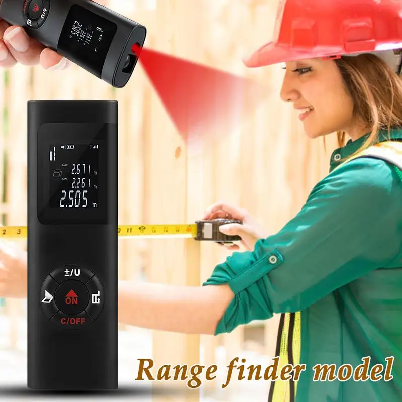 40M High-Accuracy Range Finder Ultra-Mini USB Charging Pocket Distance Measure Meter Test Tool | Инструменты