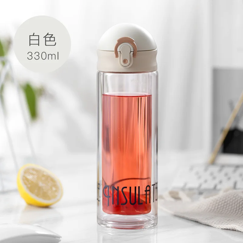 Уличная бутылка для воды стеклянная портативная новинка милые спортивные