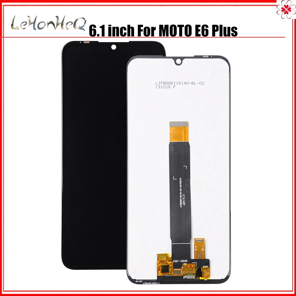 

100% протестированный сенсорный экран для Motorola Moto E6 Plus, дигитайзер в сборе, дисплей для moto E6 Plus LCD