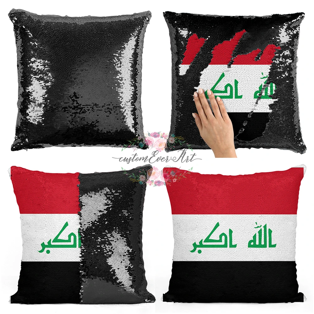 Ирак персонализированные пользовательские изображения накидка для подушки