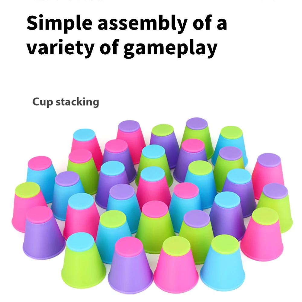 Забавные Семейные комплекты чашки быстрого приготовления игра детская укладки