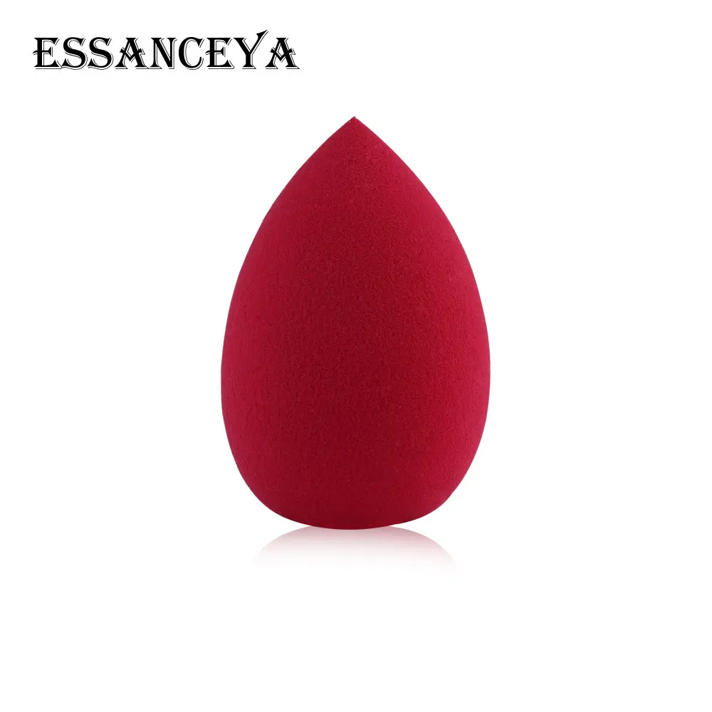 1 pcs rosered ESSANCEYA 1/2 шт. макияжа Косметический слойка мягкая губка спонж для нанесения макияжа тональный крем пудра буфами на рукавах в форме капли воды губки для макияжа - Цвет: 1 pcs rosered