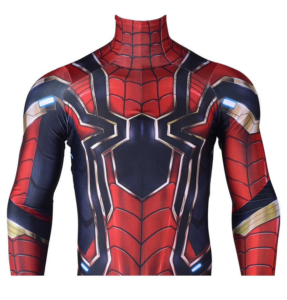 Железный костюм супергероя зентай для взрослых и детей косплея кошки мужские