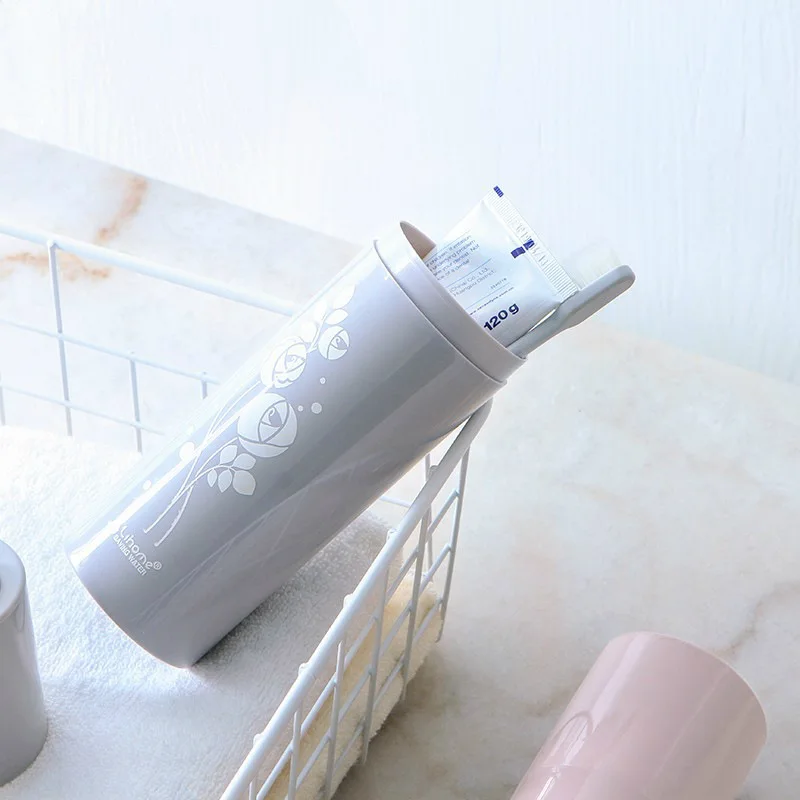 Country Style Portable Round Toothbrush Storage Box Case Student Travel Toothpaste Bathroom Accessories | Дом и сад