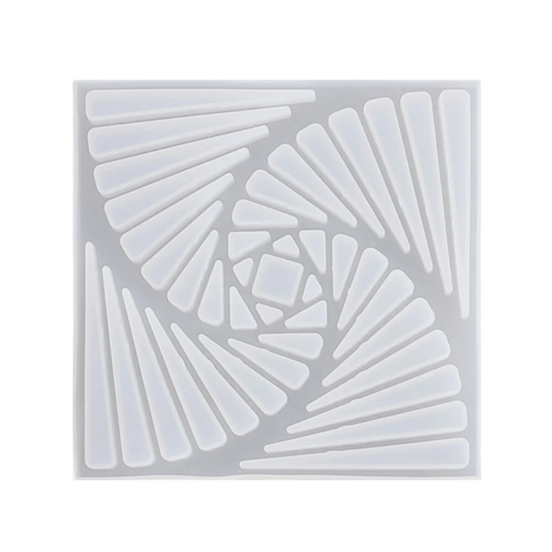 

Silicone Coaster Resin Casting Molds DIY Tea Mat Agate Coaster Epoxy Molds Craft 83XF