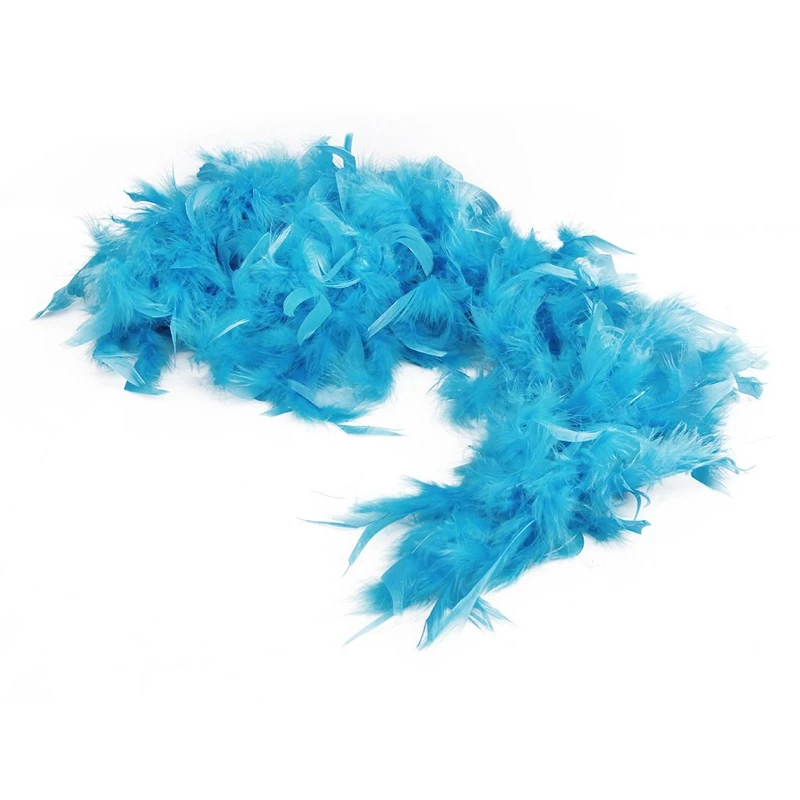 Retail 2m Feather Boas Fluffy Craft Costume Dressup Wedding Party Home Decor (Light Blue) | Дом и сад
