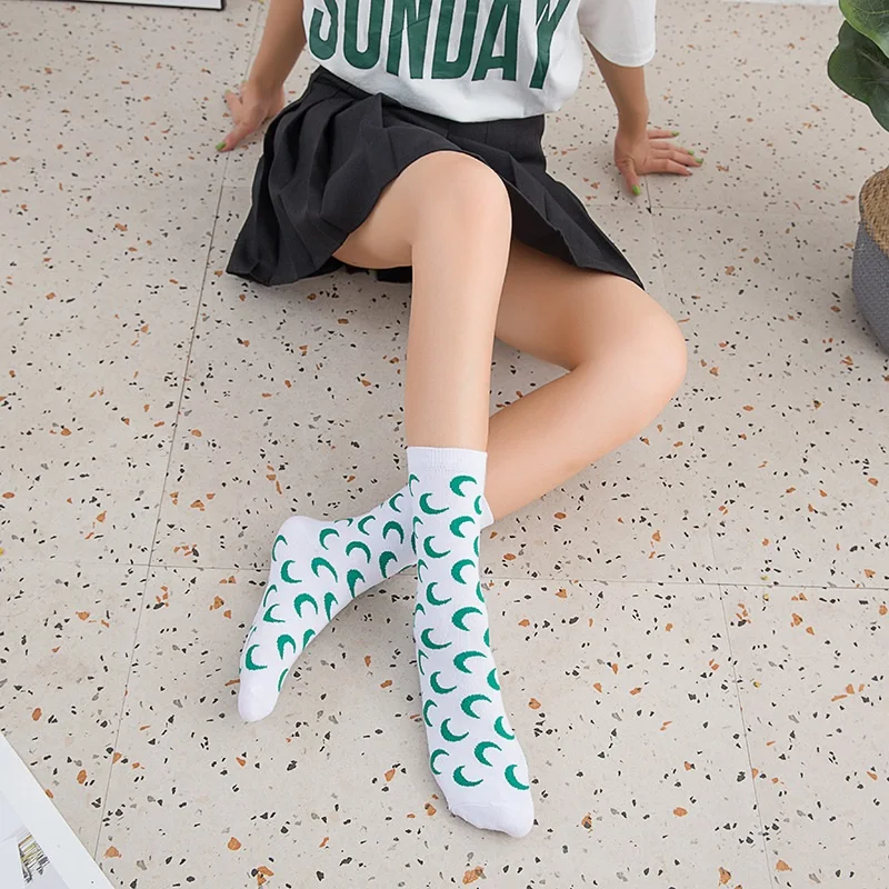 Женские хлопковые носки милые весенние в стиле Харадзюку для девушек и женщин |