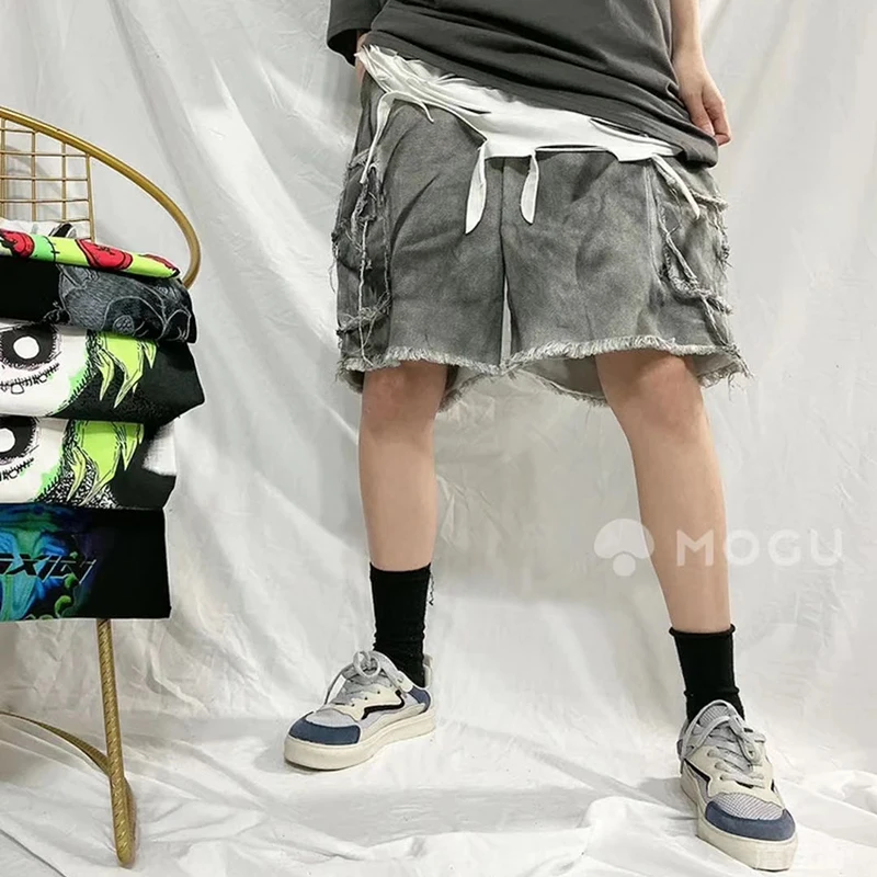 Шорты-карго мужские и женские оверсайз с широкими штанинами повседневные