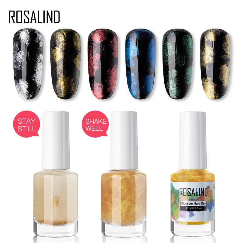 New Sparkling Glitter Blossom Gel Nail Polish Lnk Liquid Effect Manicure Art no Need to Cure by LED/UV Lamp | Красота и здоровье