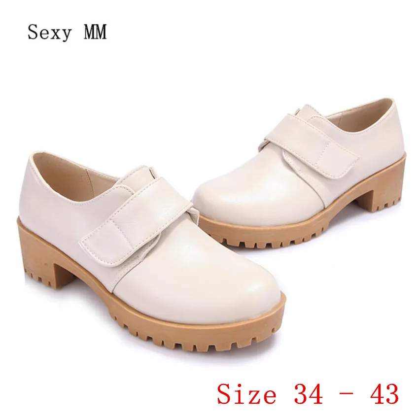 

Women Pumps Office Career Shoes Square Low High Heels Woman High Heel Shoes Kitten Heels Plus Size 34 - 40 41 42 43