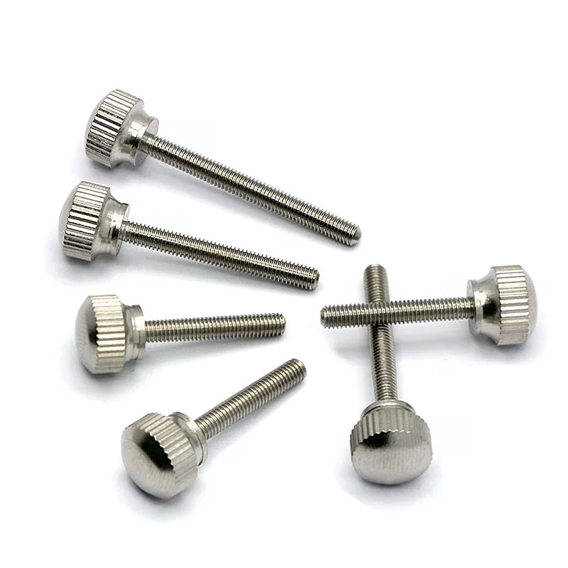 M3 Нержавеющая сталь накатки накатанной головкой винт с Затяните винты замка |